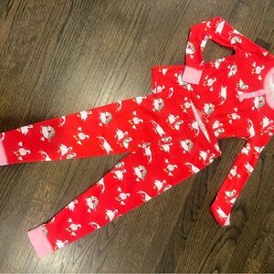 The Beaufort Bonnet Company Pink and Red Christmas Goose Pajama Set